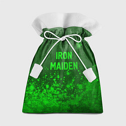 Мешок для подарков Iron Maiden - green gradient посередине, цвет: 3D-принт