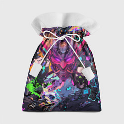 Мешок для подарков Стиль Cyberpunk, цвет: 3D-принт