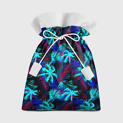 Мешок для подарков Palm blue light blue, цвет: 3D-принт