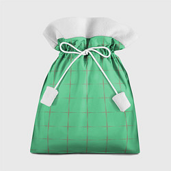 Мешок для подарков Color green stripes, цвет: 3D-принт