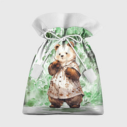 Мешок для подарков Акварельный мишка, цвет: 3D-принт