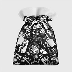 Мешок для подарков Retro gamer pattern, цвет: 3D-принт