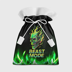 Мешок для подарков Режим зверя огненный череп, цвет: 3D-принт