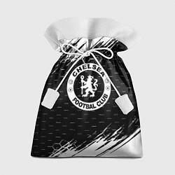 Мешок для подарков Chelsea штрихи красок текстура, цвет: 3D-принт
