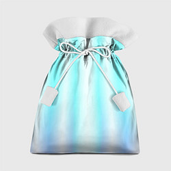 Мешок для подарков Neon white blue lines, цвет: 3D-принт