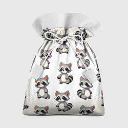 Мешок для подарков Много енотов, цвет: 3D-принт