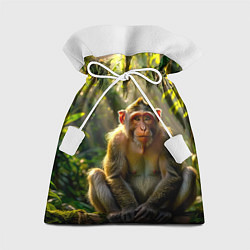 Мешок для подарков Лесная обезьянка, цвет: 3D-принт