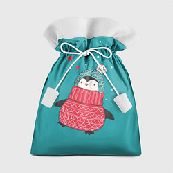 Мешок для подарков Пингвинчик, цвет: 3D-принт