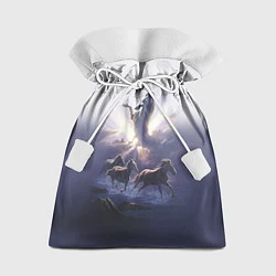 Мешок для подарков Небесные лошади, цвет: 3D-принт