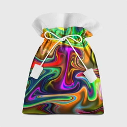 Мешок для подарков Неоновые разводы, цвет: 3D-принт