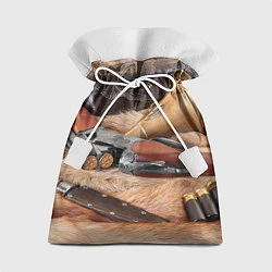 Мешок для подарков Охотничье снаряжение, цвет: 3D-принт