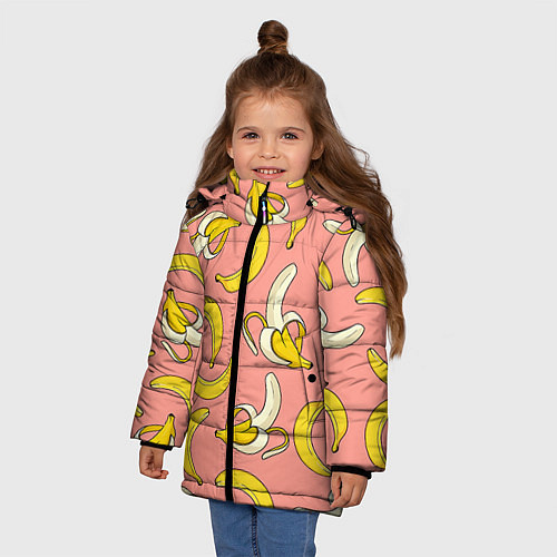 Зимняя куртка для девочки Банан 1 / 3D-Черный – фото 3