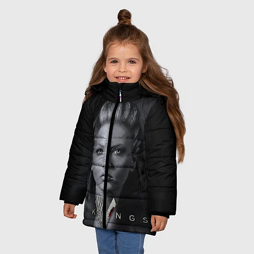 Зимняя куртка для девочки Vikings: Ladgerda / 3D-Черный – фото 3