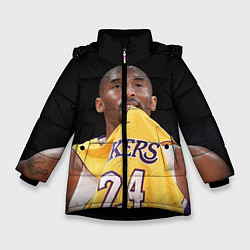 Куртка зимняя для девочки Kobe Bryant, цвет: 3D-черный