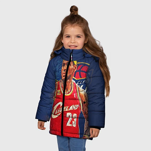 Зимняя куртка для девочки LeBron 23: Cleveland / 3D-Черный – фото 3