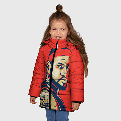 Зимняя куртка для девочки LeBron James / 3D-Черный – фото 3