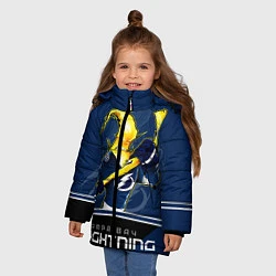 Куртка зимняя для девочки Bay Lightning, цвет: 3D-светло-серый — фото 2