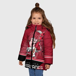 Куртка зимняя для девочки Carolina Hurricanes, цвет: 3D-светло-серый — фото 2