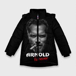 Куртка зимняя для девочки Arnold forever, цвет: 3D-черный