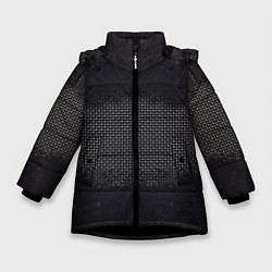Куртка зимняя для девочки Sci-Fi, цвет: 3D-черный