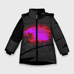 Куртка зимняя для девочки CS:GO: iBUYPOWER Black Сollection, цвет: 3D-черный
