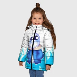 Куртка зимняя для девочки Sans undertale, цвет: 3D-черный — фото 2