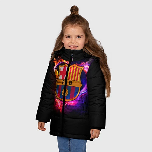 Зимняя куртка для девочки Barcelona7 / 3D-Черный – фото 3