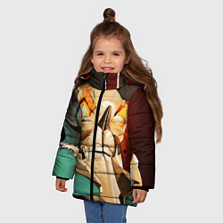 Куртка зимняя для девочки Skeleton King, цвет: 3D-черный — фото 2