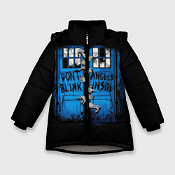 Куртка зимняя для девочки Будка доктора, цвет: 3D-светло-серый