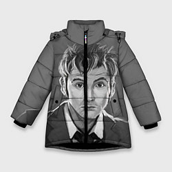 Куртка зимняя для девочки Doctor Who: fun-art, цвет: 3D-черный