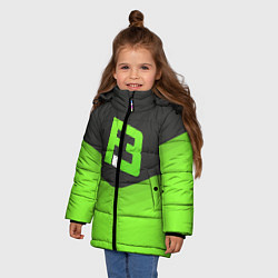 Куртка зимняя для девочки FlipSid3 Uniform, цвет: 3D-светло-серый — фото 2