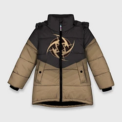 Куртка зимняя для девочки NiP Uniform, цвет: 3D-черный