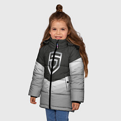 Куртка зимняя для девочки Penta Uniform, цвет: 3D-светло-серый — фото 2