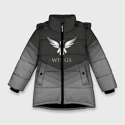 Куртка зимняя для девочки Wings Uniform, цвет: 3D-черный