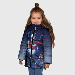 Куртка зимняя для девочки Papyrus, цвет: 3D-черный — фото 2