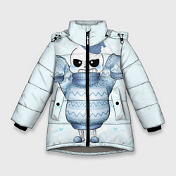 Куртка зимняя для девочки Santa Sans, цвет: 3D-светло-серый