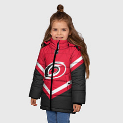 Куртка зимняя для девочки NHL: Carolina Hurricanes, цвет: 3D-черный — фото 2