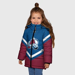 Куртка зимняя для девочки NHL: Colorado Avalanche, цвет: 3D-черный — фото 2