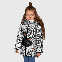Куртка зимняя для девочки Yin Yang Tigers, цвет: 3D-черный — фото 2