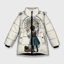 Куртка зимняя для девочки Bring Me The Horizon, цвет: 3D-черный