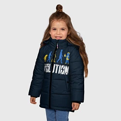 Куртка зимняя для девочки Vault Evolution, цвет: 3D-черный — фото 2