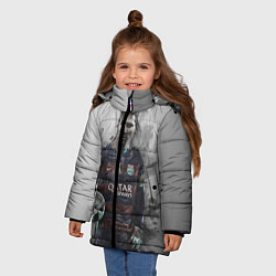 Куртка зимняя для девочки Lionel Messi, цвет: 3D-красный — фото 2