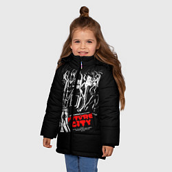 Куртка зимняя для девочки Future City, цвет: 3D-светло-серый — фото 2
