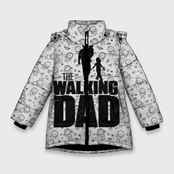 Куртка зимняя для девочки Walking Dad, цвет: 3D-черный