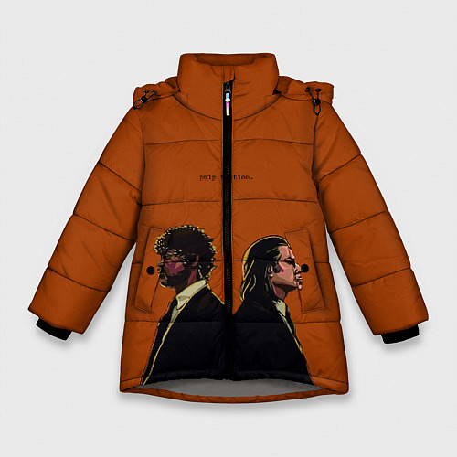 Зимняя куртка для девочки Pulp Fiction / 3D-Светло-серый – фото 1