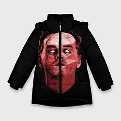 Куртка зимняя для девочки Dark Moriarty, цвет: 3D-черный