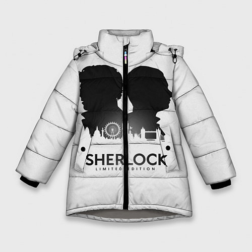 Зимняя куртка для девочки Sherlock Edition / 3D-Светло-серый – фото 1