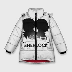 Куртка зимняя для девочки Sherlock Edition, цвет: 3D-красный