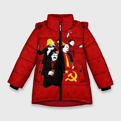 Куртка зимняя для девочки Communist Party, цвет: 3D-красный