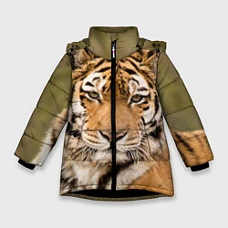 Зимняя куртка для девочки Милый тигр